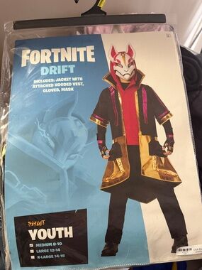 Spirit Fortnite Drift Costume - Black, Gold & Pink